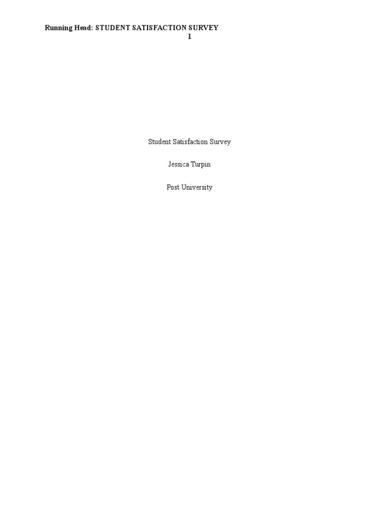 Student Satisfaction Survey Insights | PDF | Psychological Concepts ...