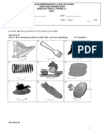 Sekolah Kebangsaan La Salle Klang Year End Examination English Year 2 (Paper 2) 2016