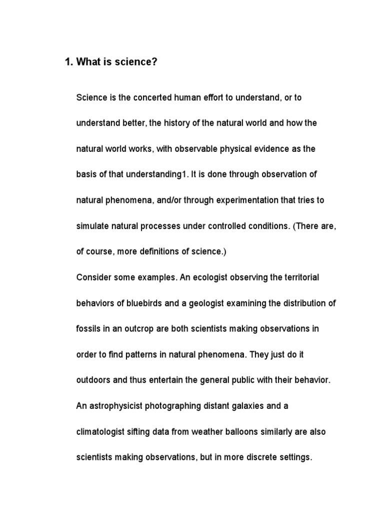 What is Science | Observation | Experiment
