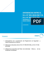 Diferencias Del DS N 055-2010-EM y El DS N 024-2016-EM