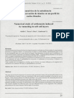 Subsidencia por la excavación de tuneles