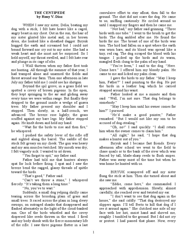 The Centipede Nature