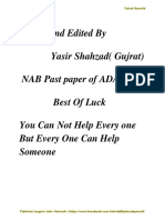 NAB Past-paper Solved 2015
