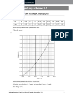 Homework Marking Scheme 2.1: Free Fall Analysed With Multiflash Photographs