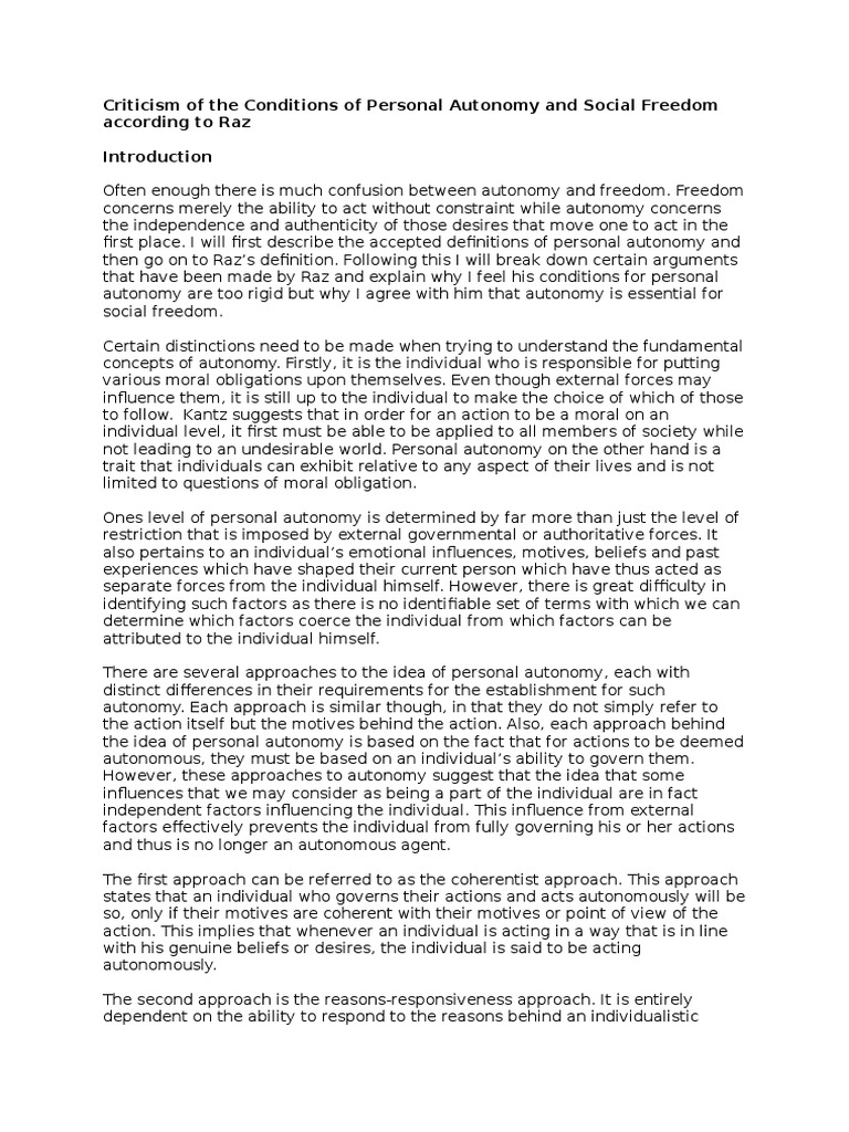 Personal autonomy law picture