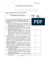 Checklist Dokumen Pendaftaran Tender