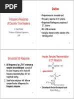 Frequency Response of Discrete-Time Systems: Outline