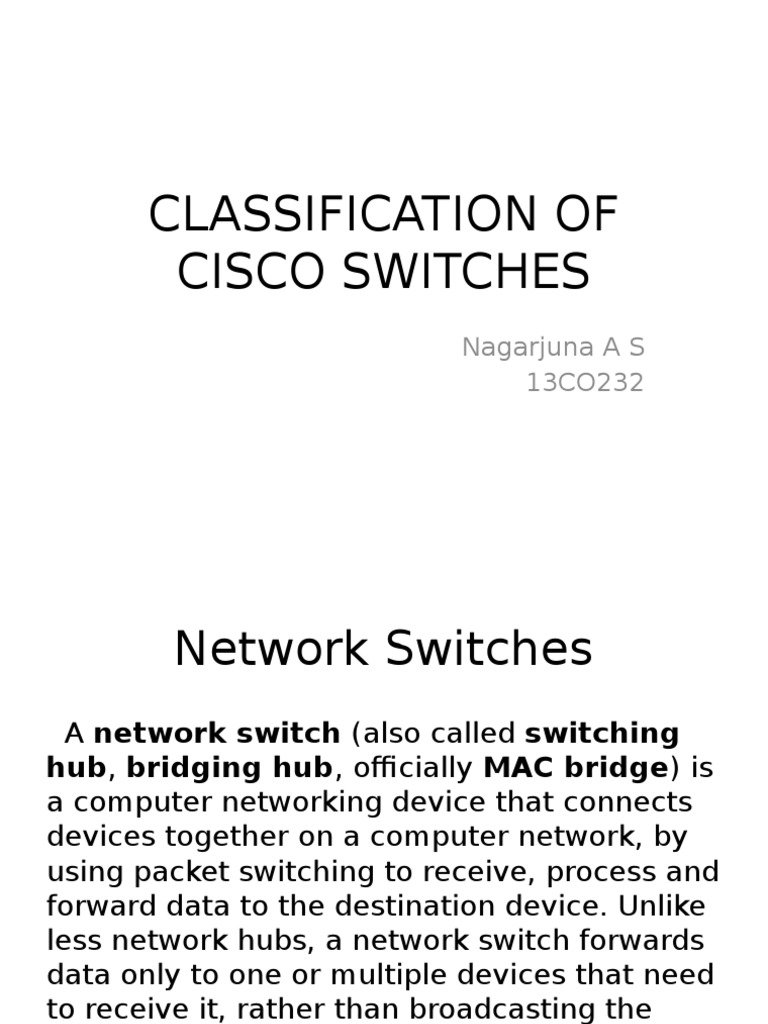 Cisco Routers and Switches PDF Network Switch Architecture