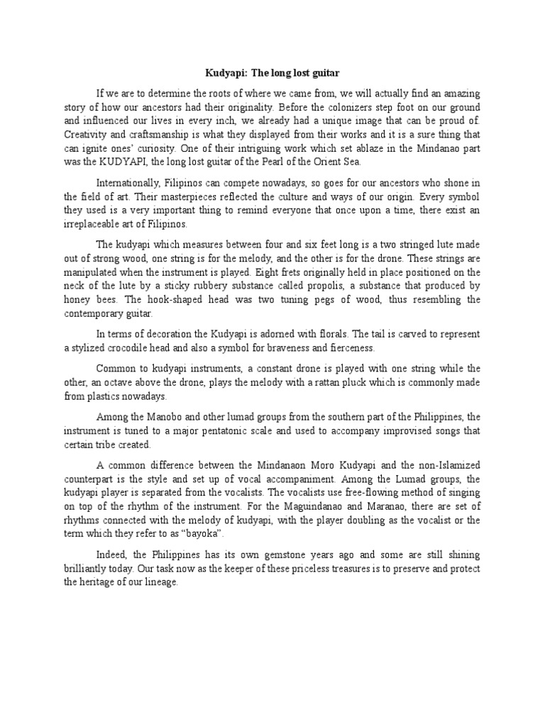 Kudyapi | Hornbostel Sachs | Gaiaphones