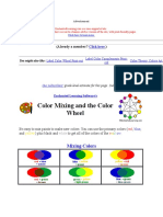 Color Mixing and The Color Wheel