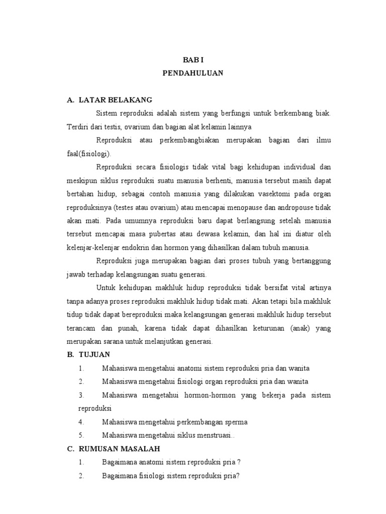 Makalah Reproduksi Pria Dan Wanita 1