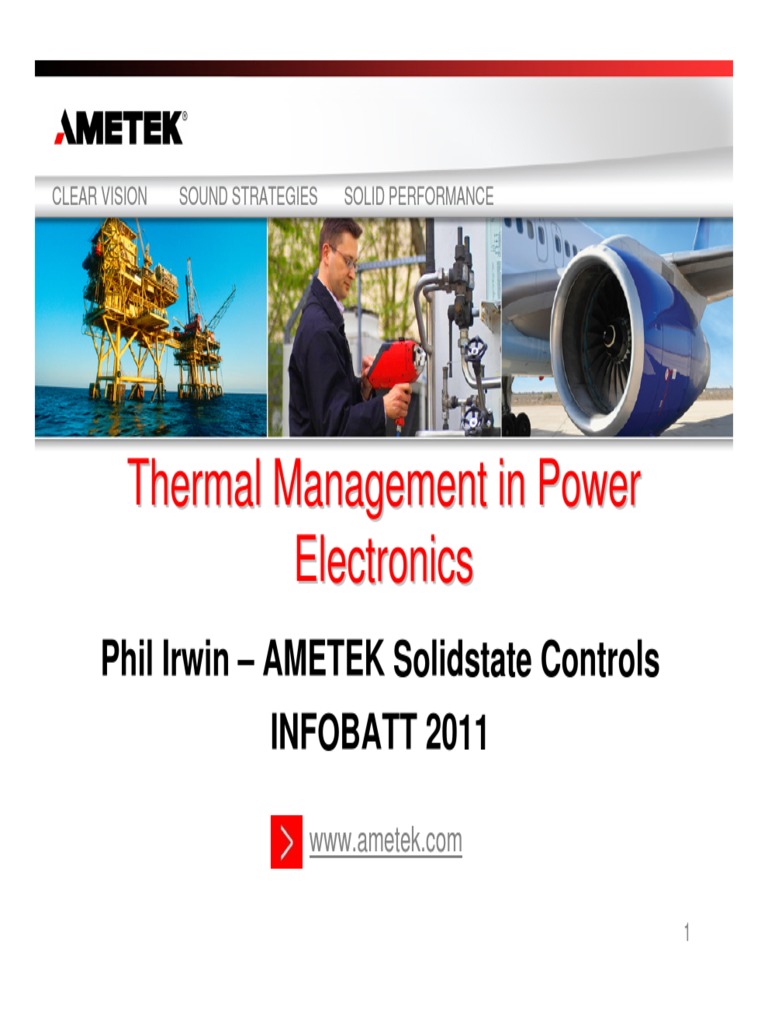 Thermal Management in Power Electronics | PDF | Insulator (Electricity ...