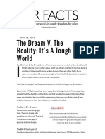 The Dream V. The Reality: It's A Tough World: Richard Collins