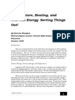 Temperature, Heating and Thermal Energy