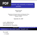 Principal Component and Constantly Re-Balanced Portfolio - Slides