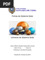 Fichas Do Sistema Solar