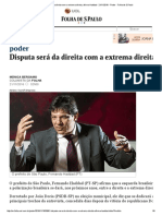 Disputa Será Da Direita Com A Extrema Direita, Afirma Haddad