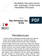 Dasar-Dasar Pendidikan Pancasila Secara Historis, Filosofis, Sosiologis, Yuridis Serta Tujuan Pendidikan Pancasila