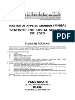 Statistic For Sosial Sciences