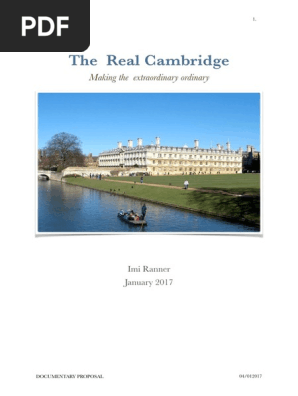 Proposal for Cambridge documentary