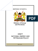 National Energy Petroleum Policy August 2015