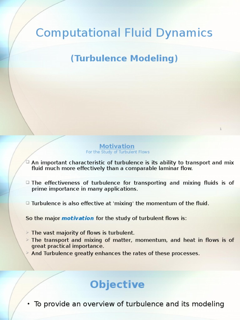 Turbulence Modeling Turbulence Fluid Dynamics
