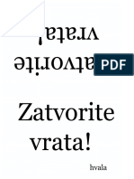 Natpis Za Ulazna Vrata Od Zgrade