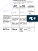 Matriz de Consistenci