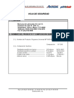 MSDS - MXL Engranes Universal MP 85W140