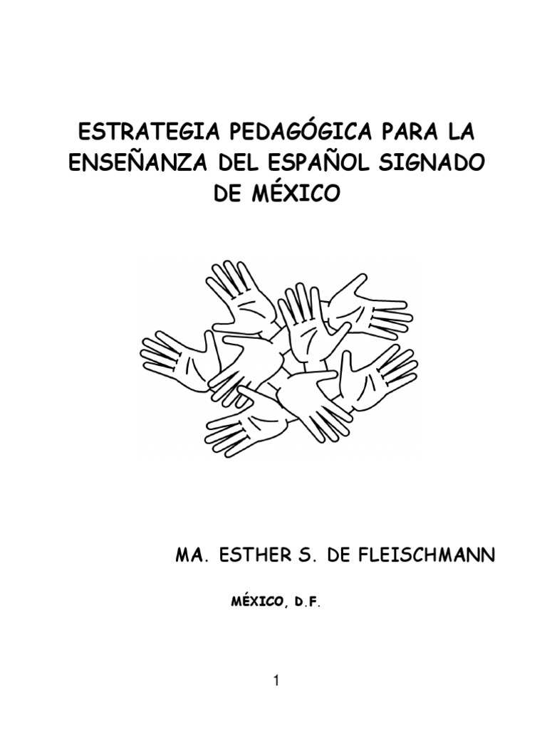 Aprendizaje Del Español Signado de Mexico PDF | PDF | Comunicación ...