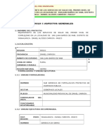 Perfil mejoramiento de servicios de salud