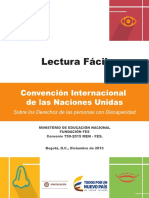 Cartilla de Lectura Facil de La Convencion de Derechos de Personas Con Discapacidad