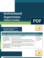 instructional supervision plan   project