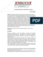 Transformações Recentes Da Indústria Da Música