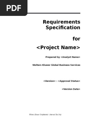 Requirements Specification