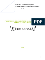 Alege Scoala