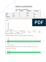 Missing Di Questions PDF