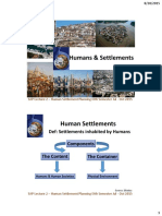 Lecture 2 Humans & Settlements