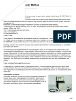 Ultrasonic Pulse Velocity Method