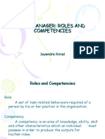 HRD Manager: Roles and Competencies