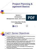 Digital Project Planning & Management Basics: Section 1 Background, Goals, and Course Outline