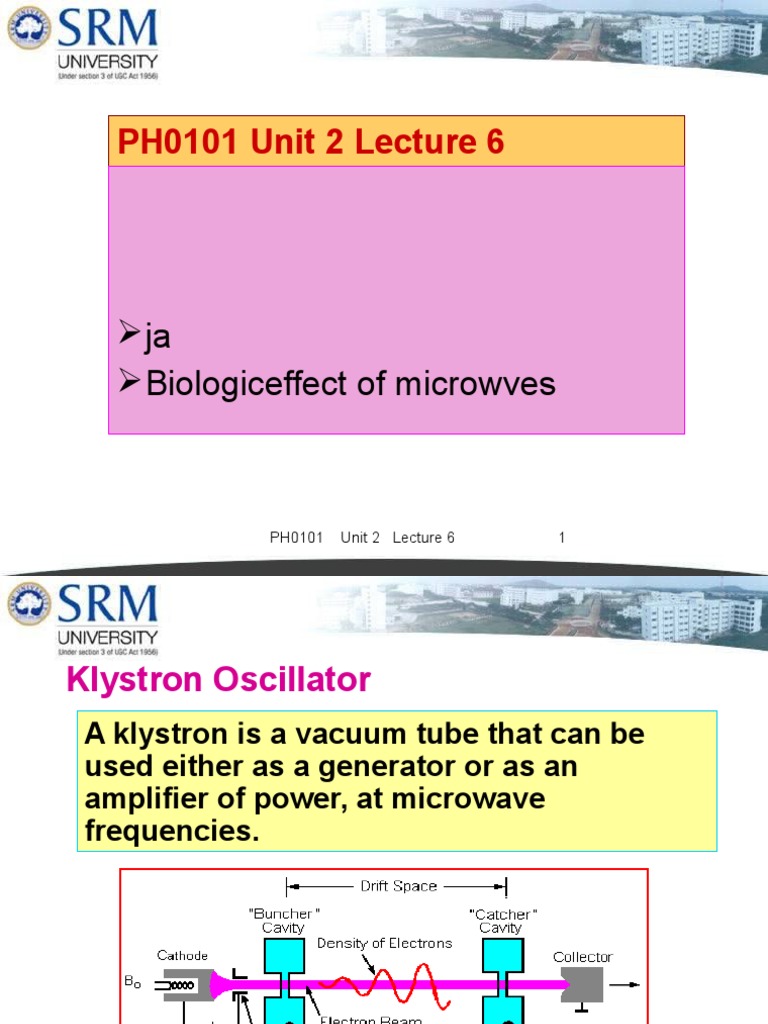Understanding Microwave Technology A Comprehensive Overview of Klystron Oscillators, TWT