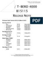 MTS TBERD 4000 Release Notes