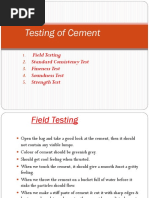 Tests On Cement