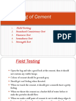 Tests On Cement