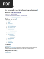 An Example Machine Learning Notebook