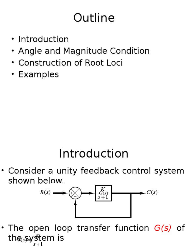 Root Locus Mathematical Objects Systems Theory