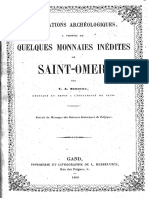 Observations archéologiques à propos de quelques monnaies inédites de Saint-Omer / par C.A. Serrure