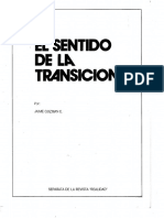 El Sentido de La Transición / Jaime Guzmán