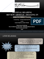 Jurnal Radiologi Imaging in Bronchioectasis